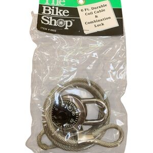 6 Ft Coil Cable Bike Lock w/ Combination – New Sealed
